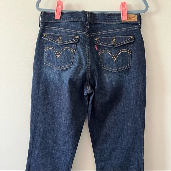 Levi’s 515 Women’s Bootcut Mid-rise Dark Wash Jeans sz 8L - Picture 5 of 10